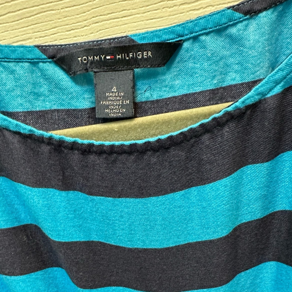 Tommy Hilfiger blue sleeveless dress size 4 - Picture 2 of 3